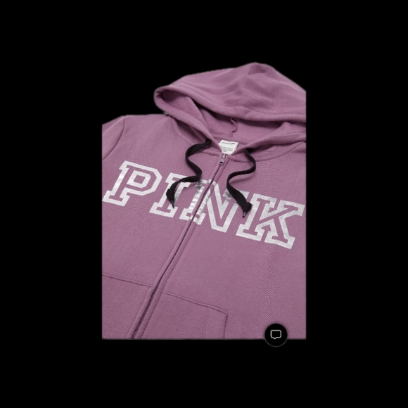PINK by Victoria's Secret size xs Purple lilac Zipper Hoodie - Picture 2 of 3